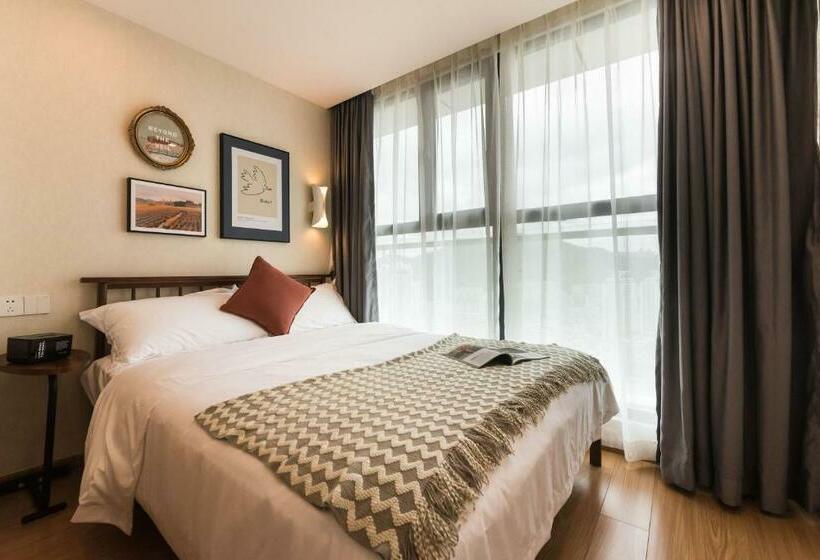 آپارتمان 2 خوابه, Wesu Apartment Shenzhen Futian Bagualing Branch