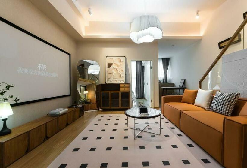 آپارتمان 2 خوابه, Wesu Apartment Shenzhen Futian Bagualing Branch