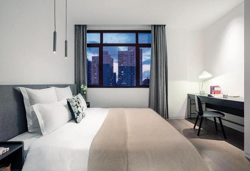 استودیو استاندارد با بالکن, Base Pusan Serviced Apartment  Shanghai New International Expo Centre