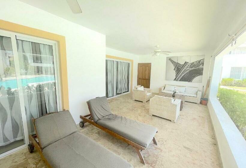 آپارتمان 1 خوابه با چشم‌انداز استخر, Caribbean Galaxy Paradise Hotel Wifi Los Corales Bavaro Beach Club & Spa