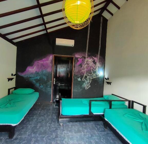 Cama em Quarto Compartilhado, Gili Beach Bum Hostel