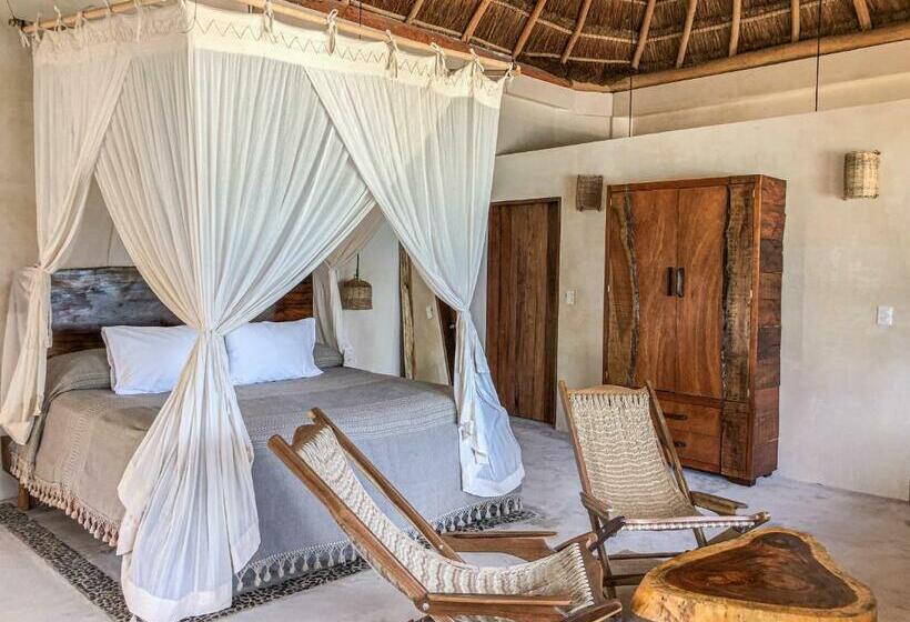 キングサイズベッドのスイートルーム, Diamante K   Inside Tulum National Park