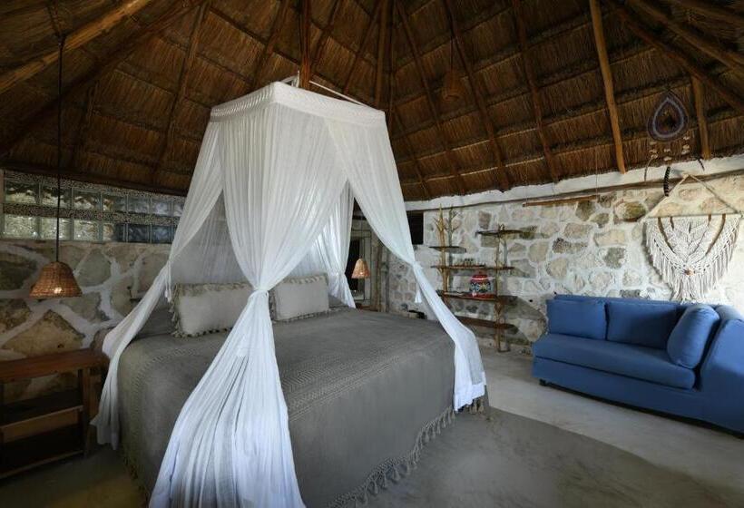 キングサイズベッドのスイートルーム, Diamante K   Inside Tulum National Park