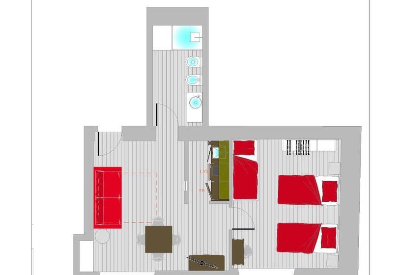 Апартаменты Внутренние 1 Спальня, Villa Italia Luxury Suites And Apartments