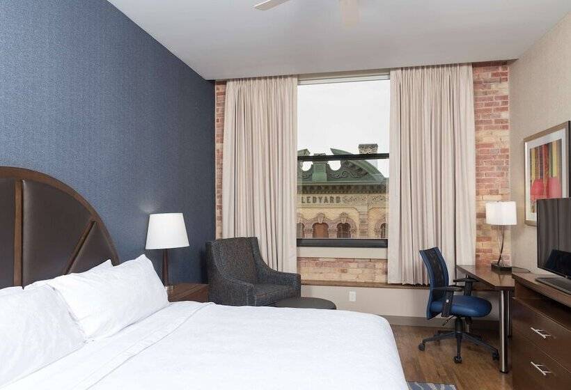 스탠다드 스튜디오 더블 침대, Homewood Suites By Hilton Grand Rapids Downtown
