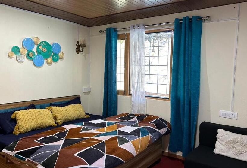 스탠다드 룸 킹사이즈 침대, Laxmi Narayan Homestay Harshil