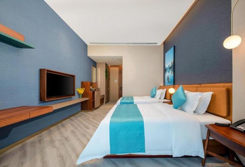 Номер Superior, Sha Zhi Ye Serviced Apartment Hotel   Houjie Wanda Plaza Liaoxia Subway Station