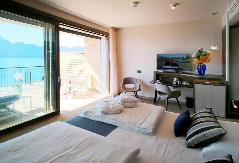 اتاق استاندارد با چشم‌انداز دریاچه, Villa Remo By Hotel Galvani