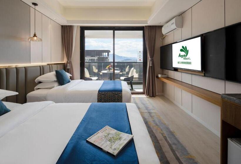 غرفة ديلوكس مطلة على الجبل, Argyle Resort Lijiang