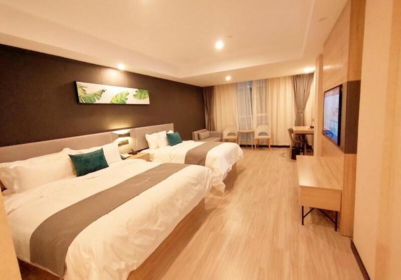 Семейный Номер, Thank Inn Zaozhuang Tengzhou Jinghe Road Zhenai Mall