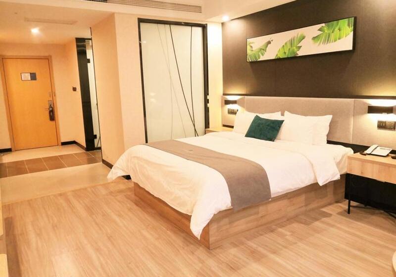 Номер Superior, Thank Inn Zaozhuang Tengzhou Jinghe Road Zhenai Mall