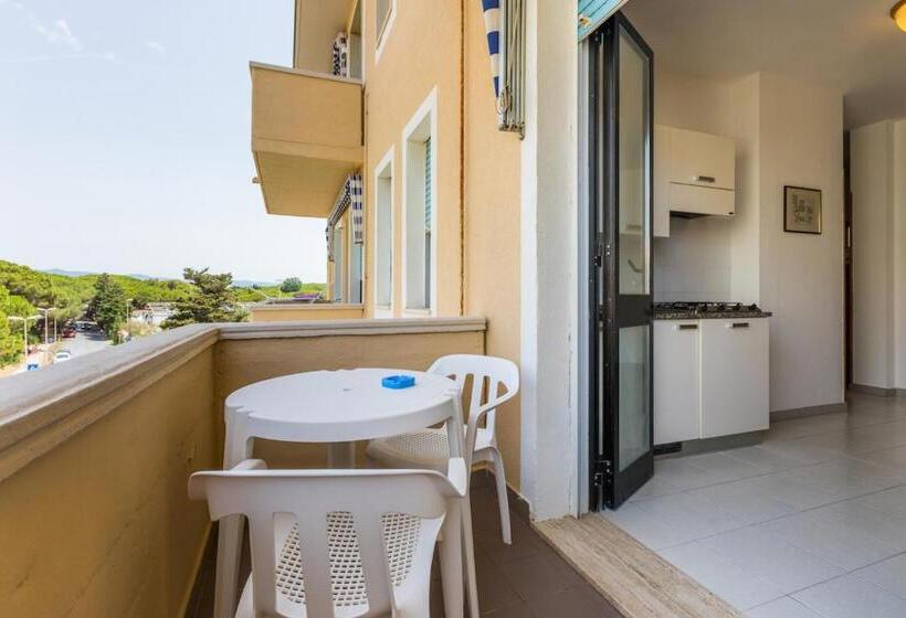 标准工作室带阳台, Isa Residence In Cecina A Few Meters From The Beach
