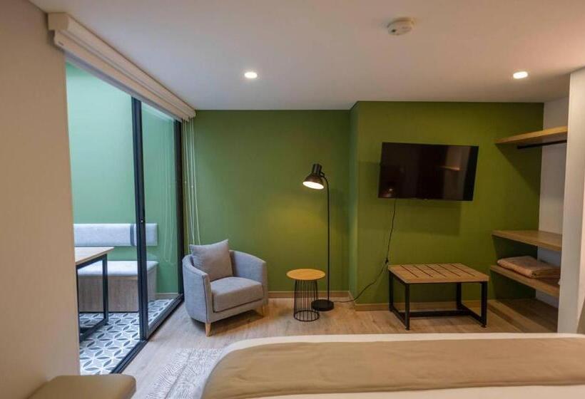스위트 킹사이즈 침대, Siete Balcones Hotel Coworking