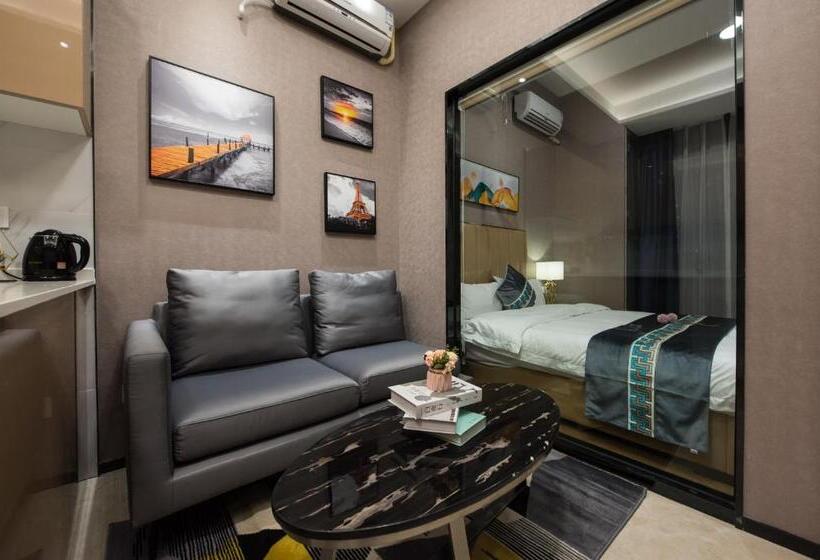 آپارتمان 1 خوابه, Gepai Executive Apartment   Shenzhen Futian Convention And Exhibition Center