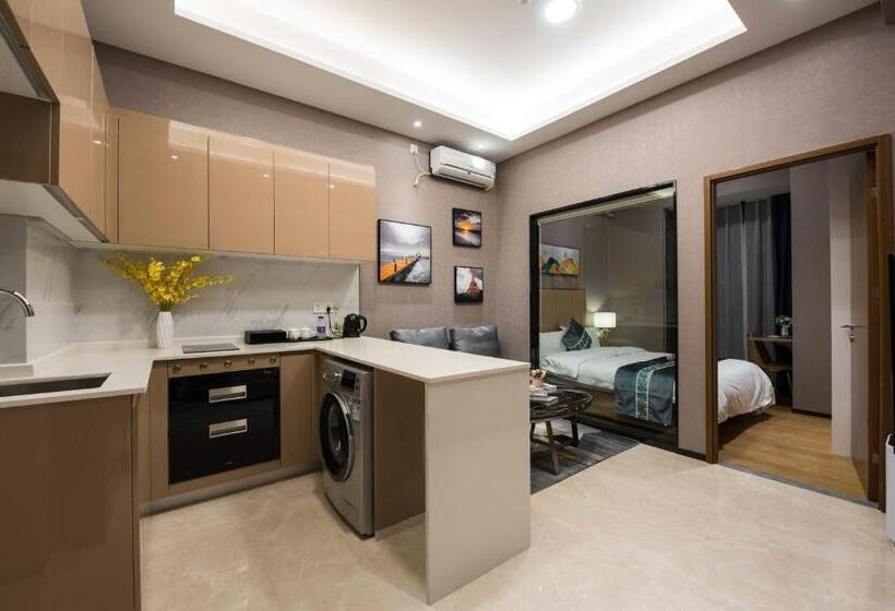آپارتمان 1 خوابه, Gepai Executive Apartment   Shenzhen Futian Convention And Exhibition Center