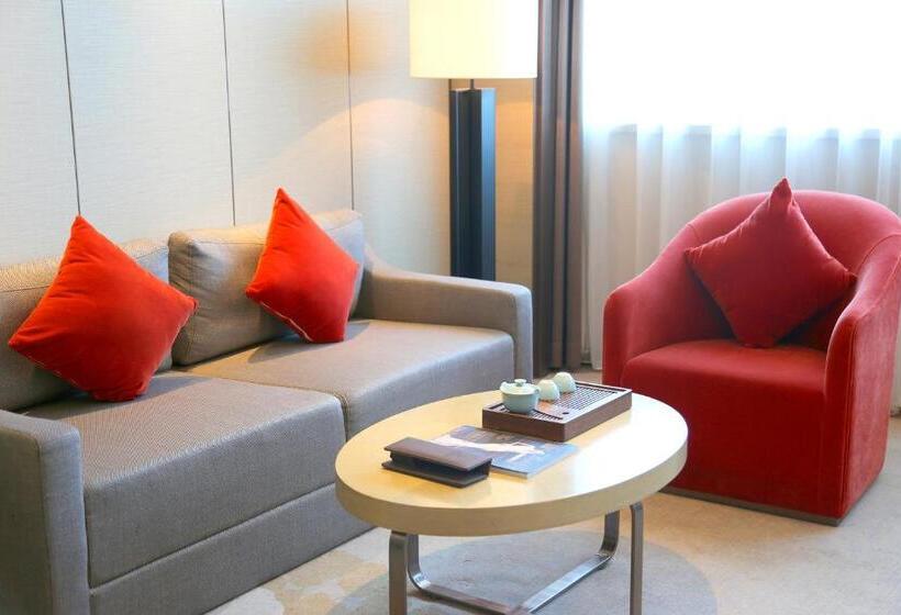 اتاق دلوکس با تخت کینگ و چشم‌انداز شهر, Grand Metropark Hotel Beijing