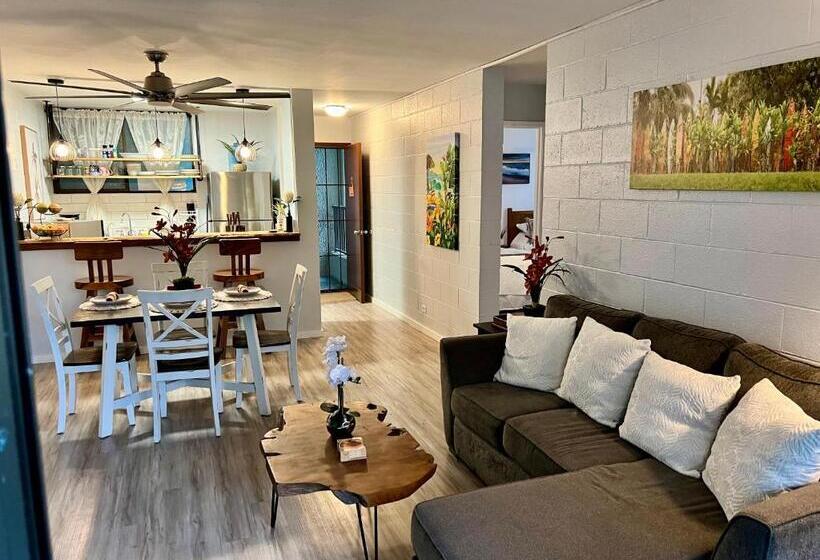 Апартаменты 1 Спальня Вид на Море, Ocean View Mauna Loa Shores Kai Ekahi #201 Next To Carlsmith Beach Park Hilo Hi