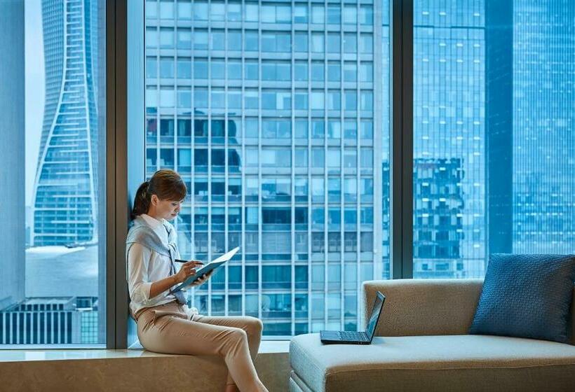 キングサイズベッドのエクゼクティブルーム, Hangzhou Marriott Hotel Qianjiang