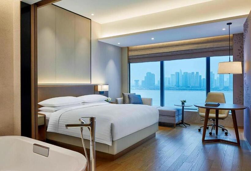 キングサイズベッドのエクゼクティブルーム, Hangzhou Marriott Hotel Qianjiang