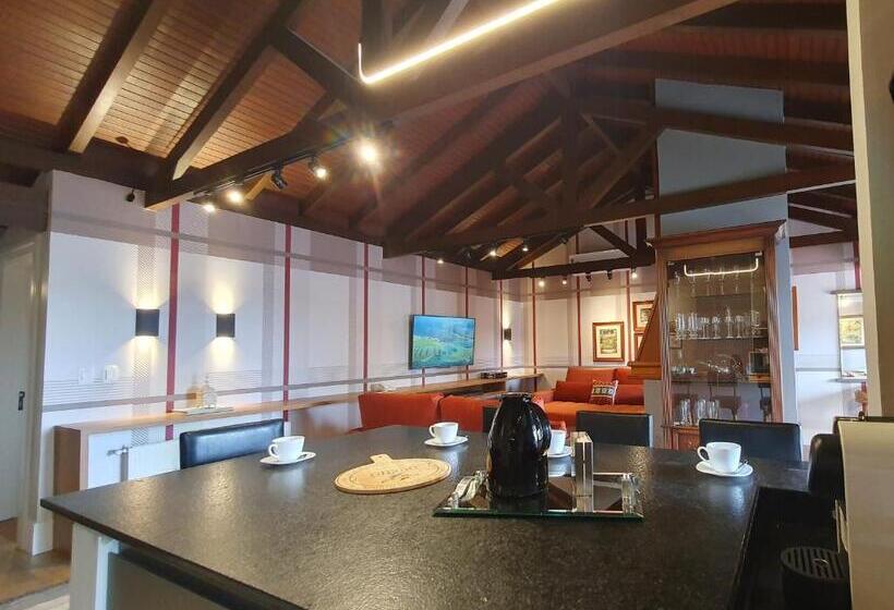 침실 1개 복층 룸, Duplex Cobertura   Gramado Wish Serrano