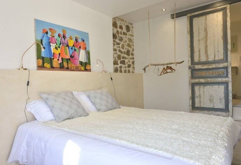 غرفة قياسية مزوَّدة بتراس, B&b Villa Du Roc Fleuri