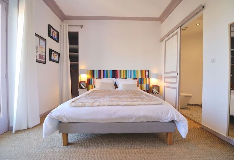غرفة قياسية مزوَّدة بشُرفة, B&b Villa Du Roc Fleuri