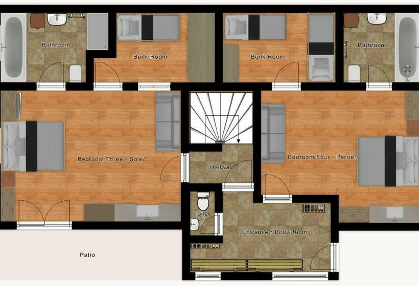اتاق لوکس خانوادگی, Chalet Aventure B&b Les Gets