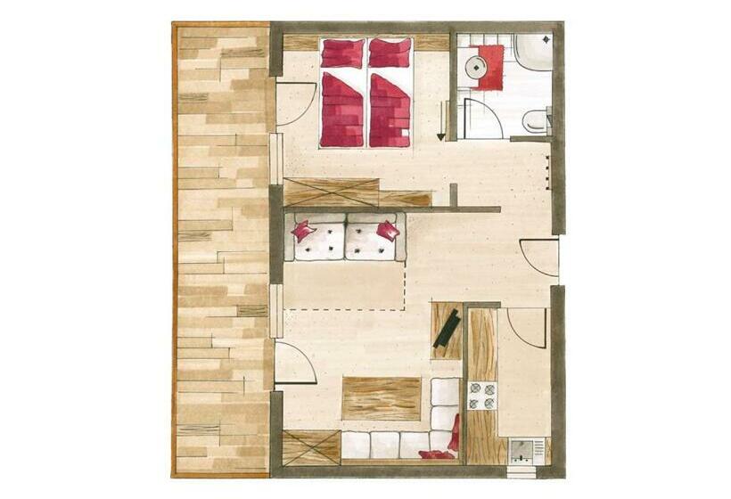 Апартаменты 1 Спальня, Ferienhaus Austria