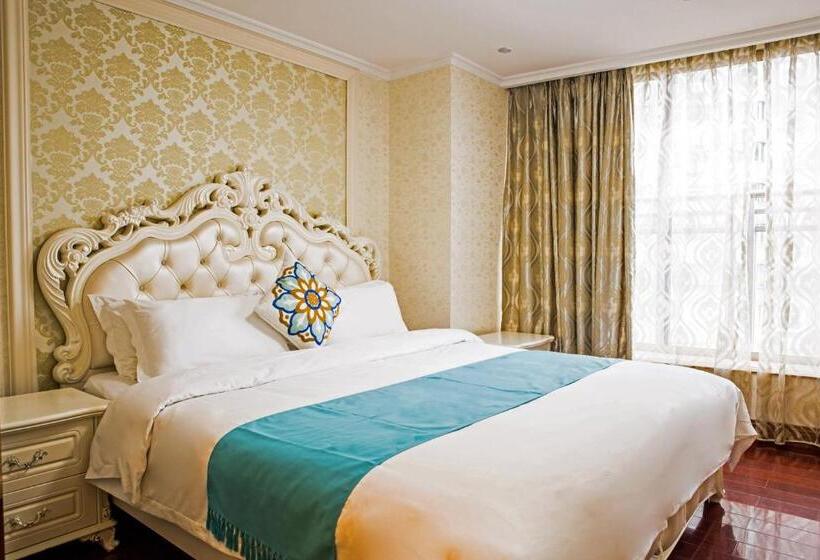 غرفة ديلوكس سرير كينج, Waifiden Guangzhou Haizhu Square Wanyi Apartment