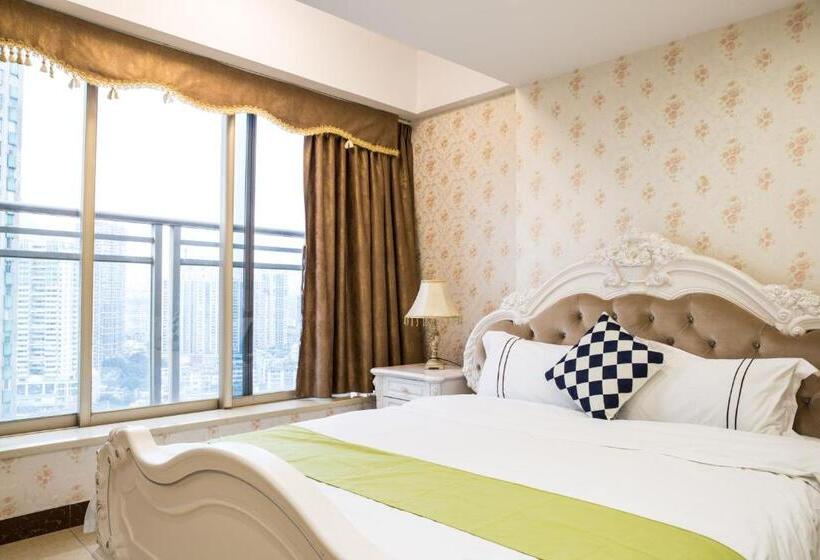 غرفة ديلوكس, Waifiden Guangzhou Haizhu Square Wanyi Apartment
