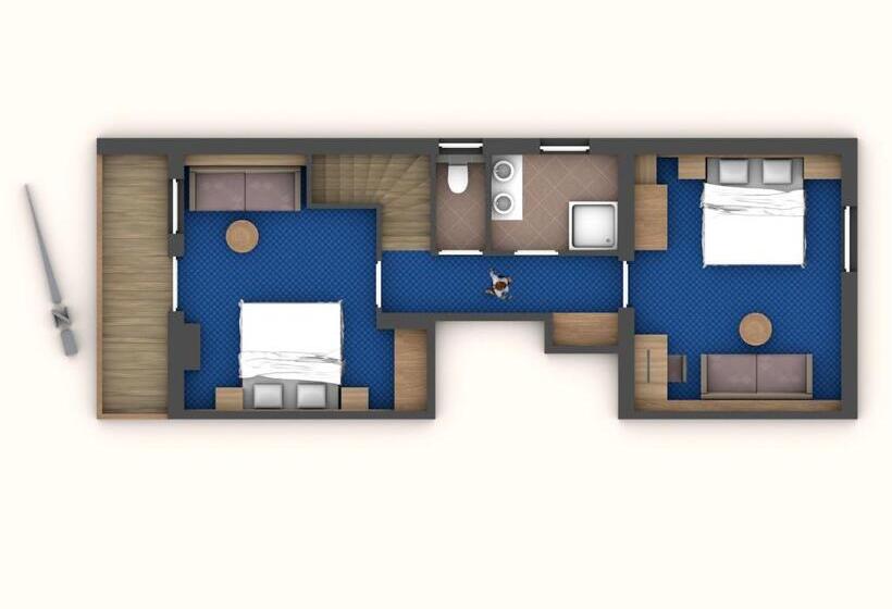 Апартаменты 2 Спальни, Restaurant Claudia