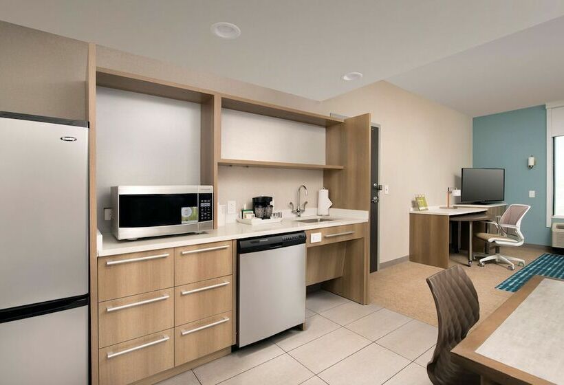 带双人床的标准工作室, Home2 Suites By Hilton Murfreesboro