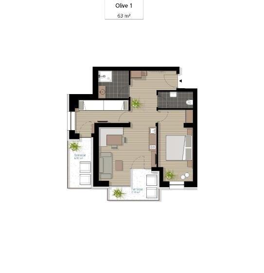 Апартаменты 1 Спальня Вид на Сад, Apartm. & Bb Ferienidylle Gstrein