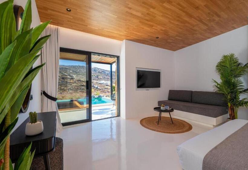 Люкс Кровать Кинг, Ftelia Black Villas