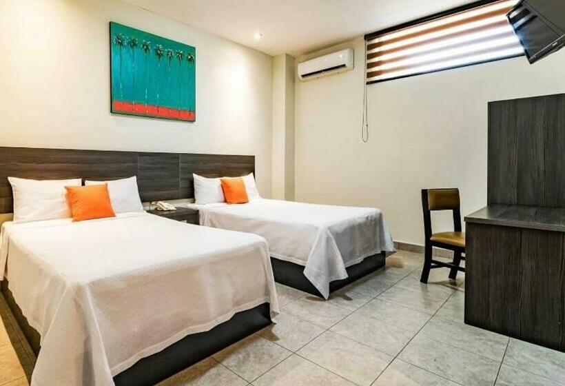 Quarto Estandar, Bed Bed Hotel Perla