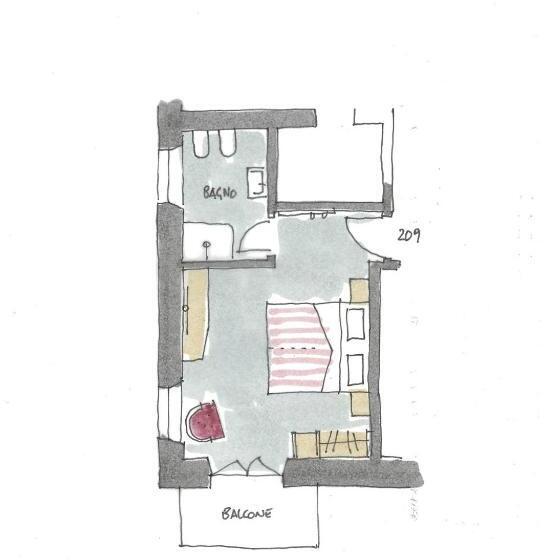 Quarto Estandar com Sacada, Paradiso Conca D Oro