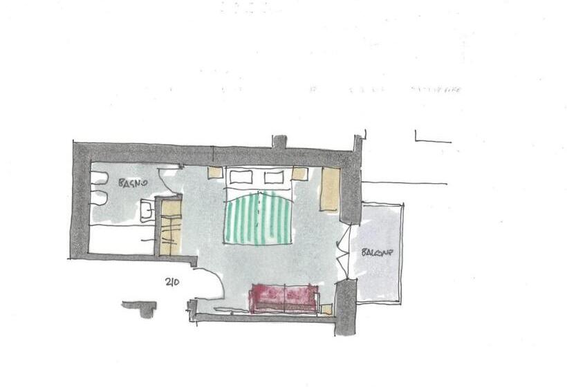 Quarto Triplo Estandar com Sacada, Paradiso Conca D Oro