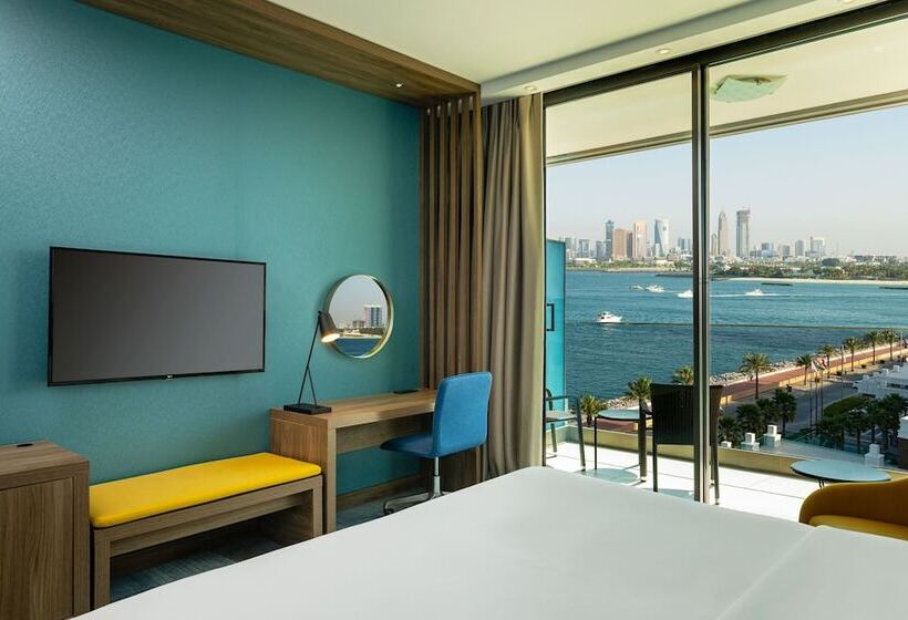 Номер Стандарт Двуспальная Кровать Боковой Вид на Море, Aloft Palm Jumeirah