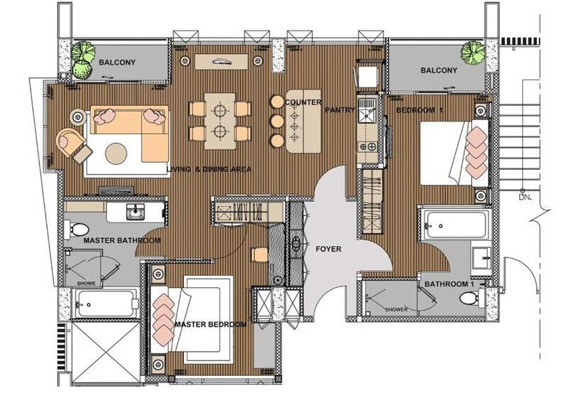 سوئیت 2 خوابه, The Park Nine Hotel Suvarnabhumi