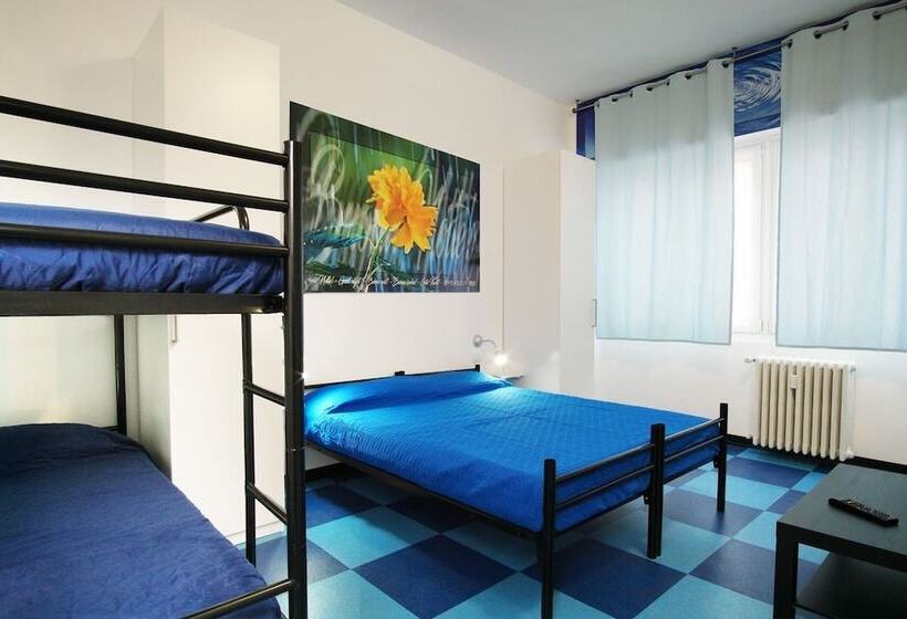 اتاق استاندارد چهار تخته, Milano Ostello