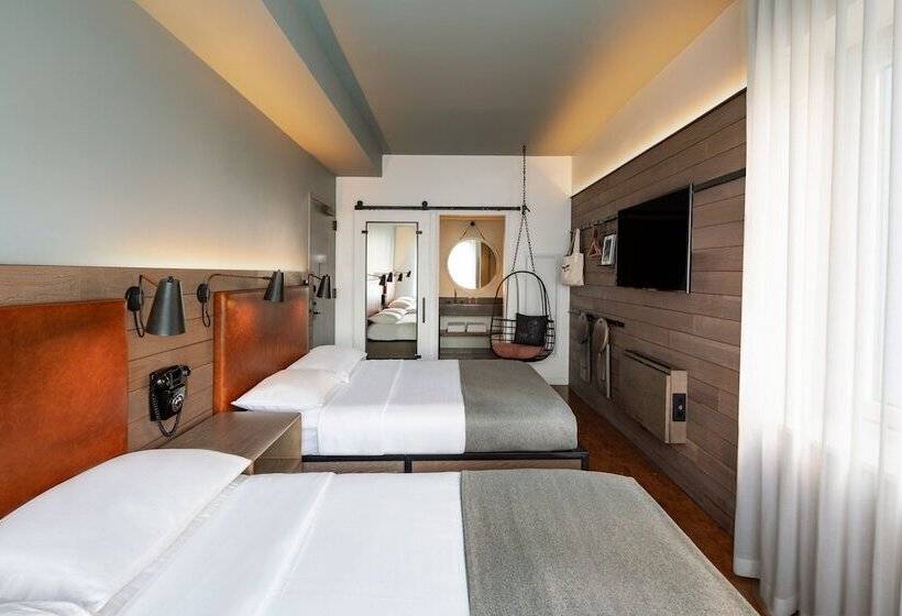 اتاق استاندارد با 2 تخت دوبل, Moxy Nyc Downtown