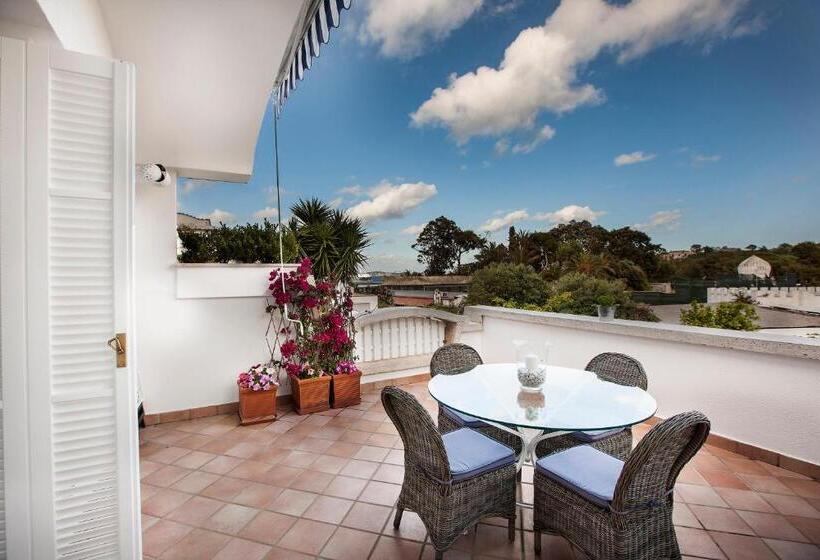 آپارتمان 1 خوابه با چشم‌انداز جانبی دریا, Ischia Blu Resort