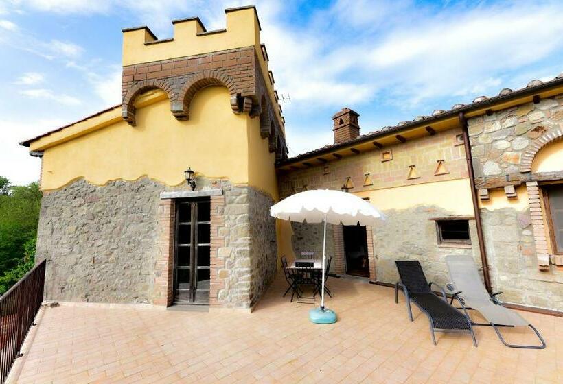 テラス付き１ベッドルームアパートメント, Agriturismo Castello Delle Fornaci   Private Jacuzzi