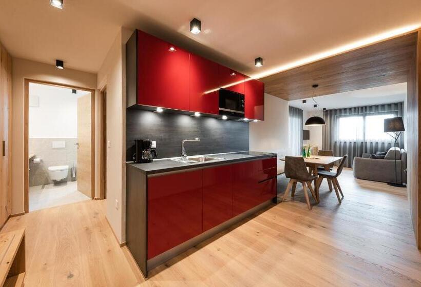 Апартаменты 1 Спальня с Террасой, Aparthotel Abiná Lana Höhe