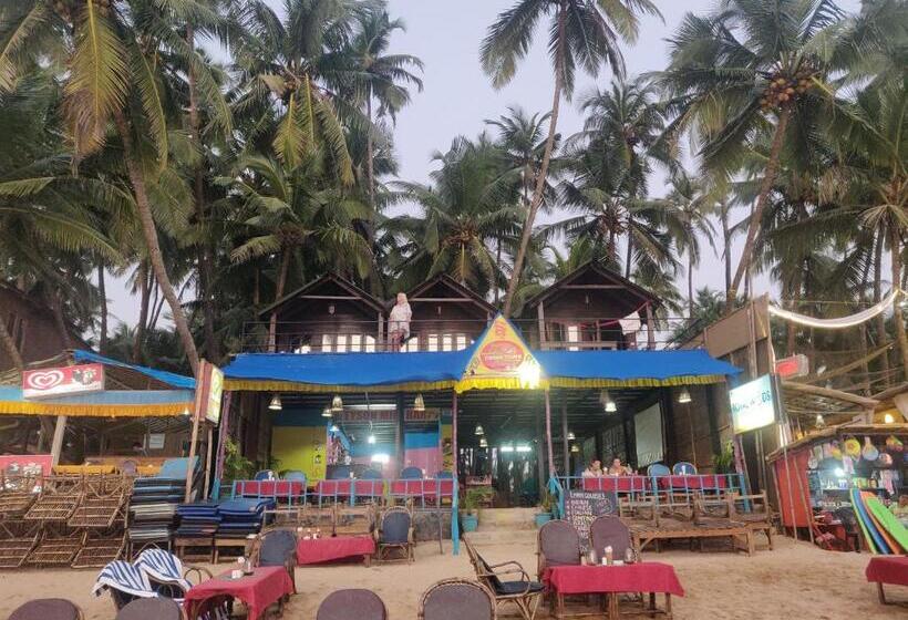 オーシャンビューデラックスルームバルコニー付き, Palolem Luxuries Beach Cottages