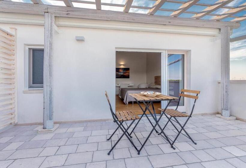 اتاق استاندارد با بالکن و چشم‌انداز دریا, Agriturismo Masseria Cannella