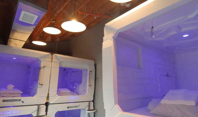 سرير فى غرفة مشتركه, U Street Capsule Hostel