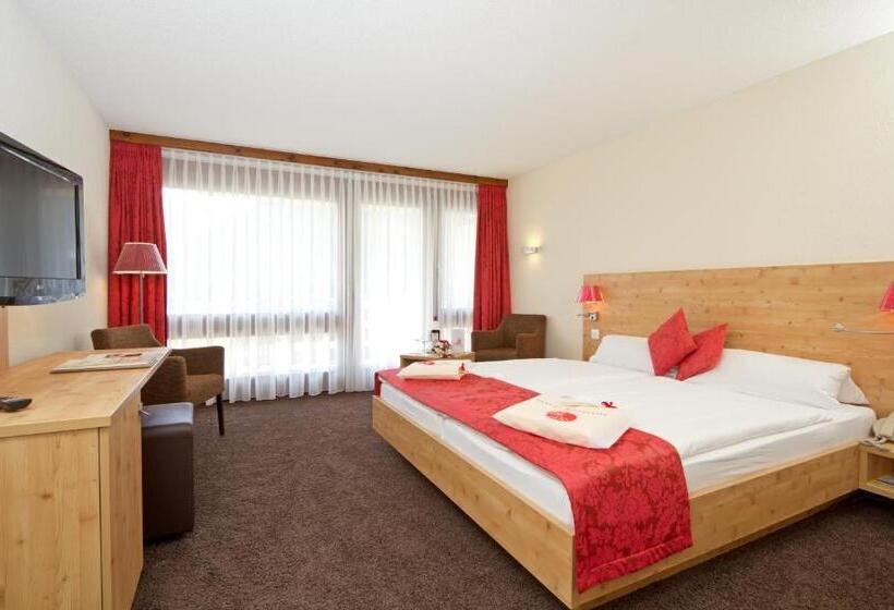 اتاق سوپریور با بالکن, Central Sporthotel Davos