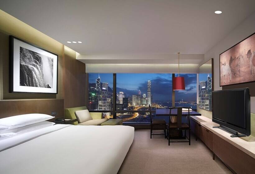 اتاق استاندارد با تخت دوبل و چشم‌انداز, Grand Hyatt Hong Kong