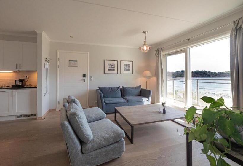 带1个卧室的带海景的公寓, Strand Hotel Fevik   By Classic Norway Hotels